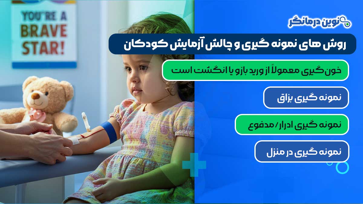 روش‌ های نمونه گیری و چالش‌ های آزمایش کودکان