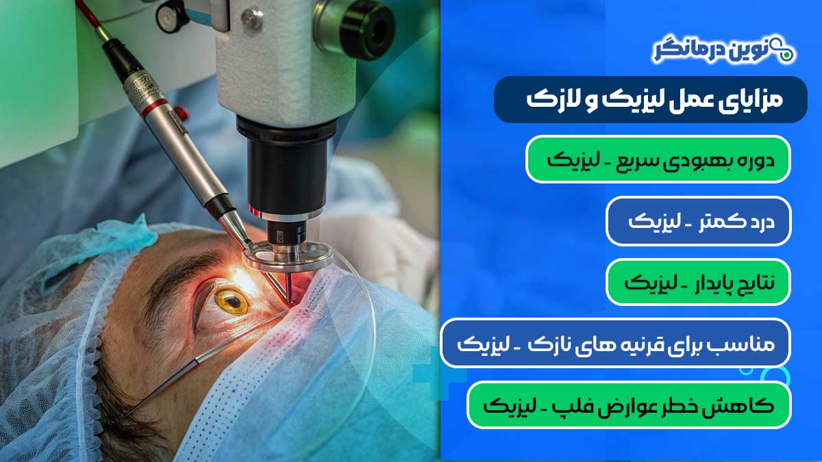مزایای عمل لیزیک و لازک