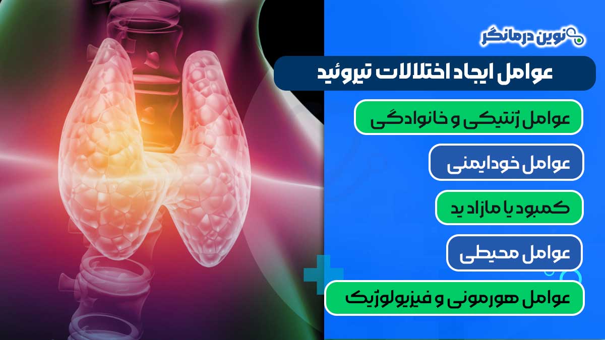 عوامل ایجاد اختلالات تیروئید