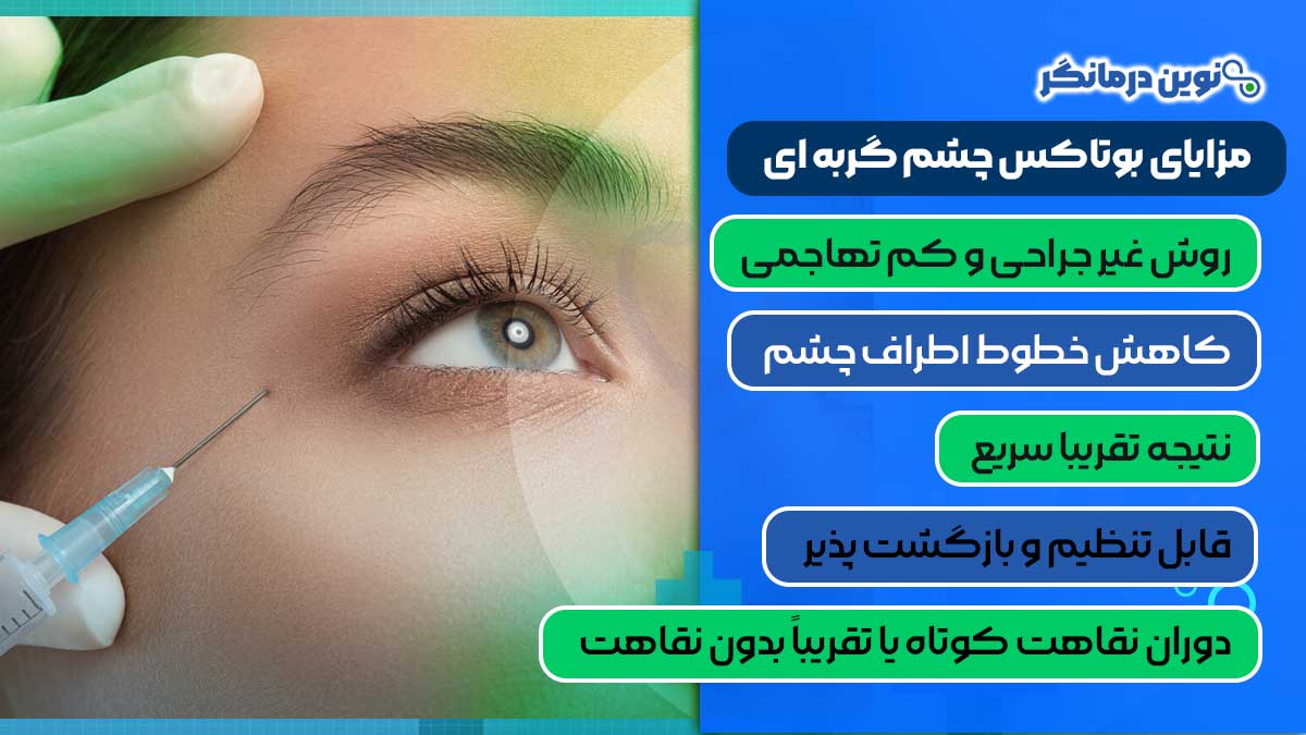 مزایای بوتاکس چشم گربه ای