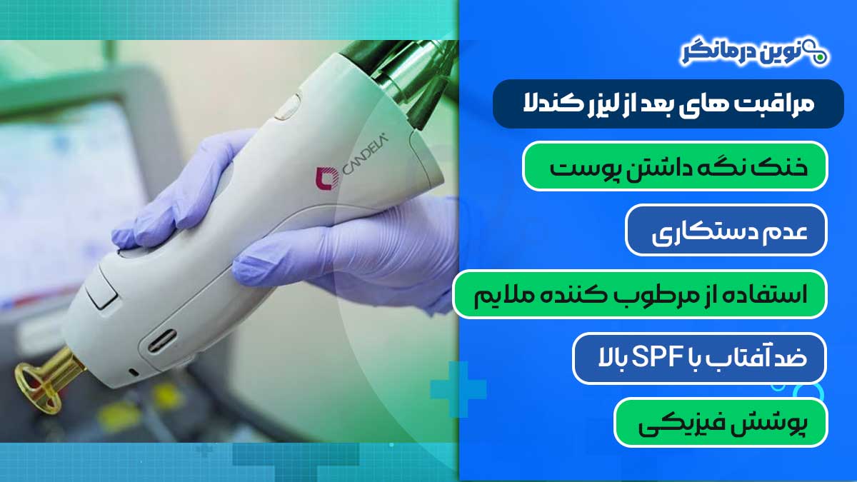 مراقبت های بعد از لیزر کندلا