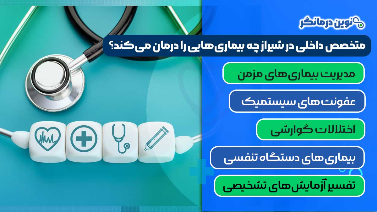 متخصص داخلی در شیراز چه بیماری‌هایی را درمان می‌کند؟